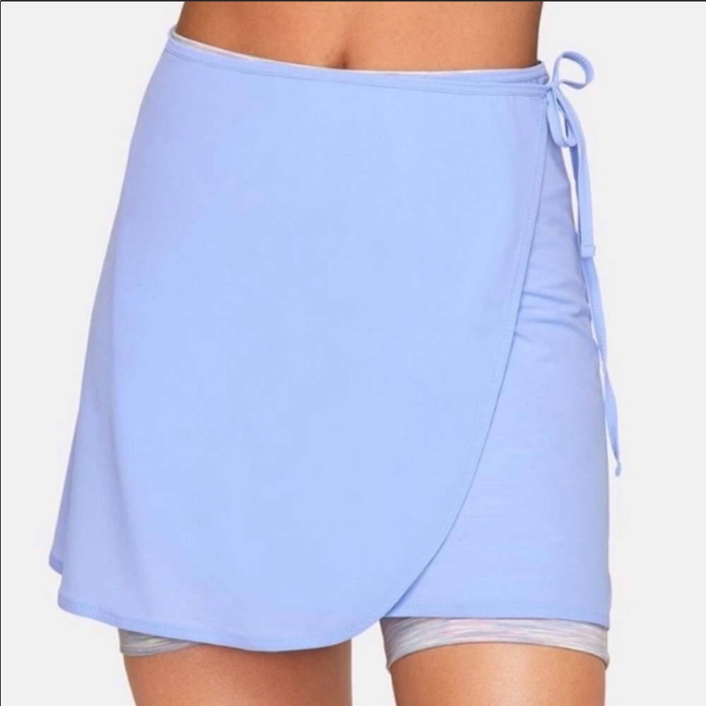 Outdoor voices tissue wrap skirt